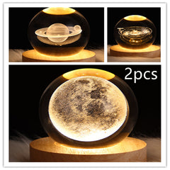 3D Planet Moon Lamp Bedroom Home Decor