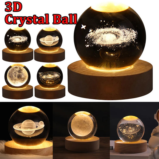 3D Planet Moon Lamp Bedroom Home Decor
