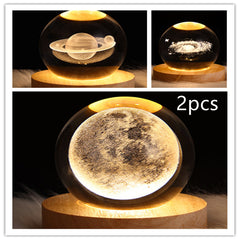 3D Planet Moon Lamp Bedroom Home Decor
