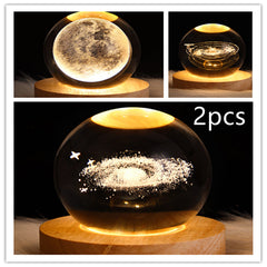 3D Planet Moon Lamp Bedroom Home Decor