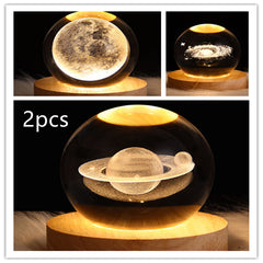 3D Planet Moon Lamp Bedroom Home Decor