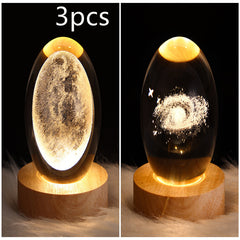 3D Planet Moon Lamp Bedroom Home Decor