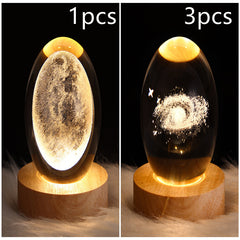 3D Planet Moon Lamp Bedroom Home Decor