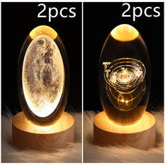 3D Planet Moon Lamp Bedroom Home Decor