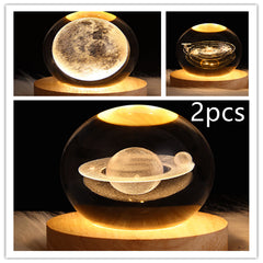 3D Planet Moon Lamp Bedroom Home Decor