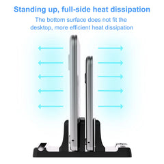 Office Laptop Stand Vertical Save Desktop Space Easy To Place Computer Accessories Office Desk Storage for MacBook Tablet Phone