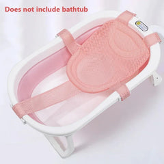 Baby Bath Net Mat Children Newborn Adjustable Bathtub Pillow Seat Cushion Cross-shaped Anti-slip Bathtub Shower Cradle Bed Seat