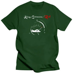 Mens Clothing King Crimson Men Red Speedometer T Shirt Black