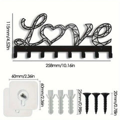 Wall Mounted Sweet Home Decorative Key Holder Key Wall Hook Creative Key Holder for Front Door