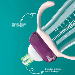 Baby Milk Feeding Bottle Set With Handle Infant Bottles Silicone Nipple BPA