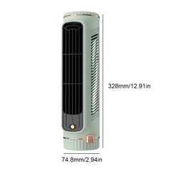 Household Desktop Tower Fan Portable Air Conditioner Fan Circulating Fan USB Charging Air Cooling Electric Fan for Room Home