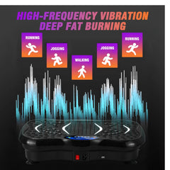 Vibration Plate Exercise Machine Fat-Burning Full Body Workout Power Vibration n Resistance Bands Fitness Equipmen Weight Loss