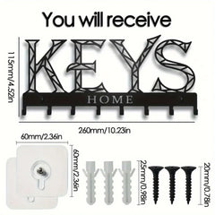 Wall Mounted Sweet Home Decorative Key Holder Key Wall Hook Creative Key Holder for Front Door