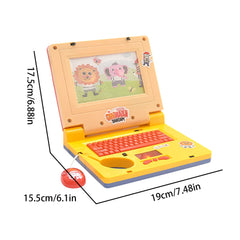 Baby puzzle early education toys, simulation notebook, animated mouse, lighting and music, baby enlightenment toys