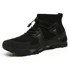 Shoes for Men Walking 2023 Summer New High Top Boots Breathable Mesh Mountaineering Outdoor Comfortable Leisure Travel Sneakers