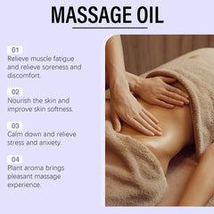 Lavender Relaxing Massage Oil Moisturizing Body Skin Smoothing Soft Stress Relief Muscle Sore Help Sleep Gua Sha Fragrance Oil