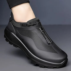 Men's shoes outdoor hiking soft sole sports shoes thick soled, lightweight trendy and versatile men's slip-on shoes for spring