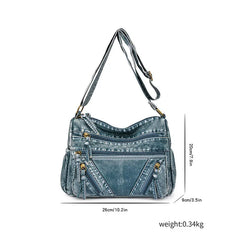 Women Bag Vintage Handbag for Woman Casual Popular Female Shoulder Crossbody Tote PU Leather Messenger Handbag Large Capacity