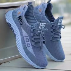 Men's casual shoes, fashionable and versatile sports shoes, breathable running shoes, outdoor walking training tennis shoes