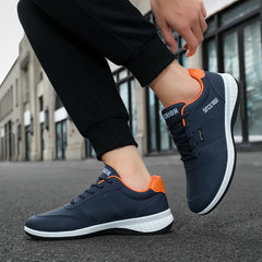 Sneakers Shoes Man Flat Bottomed Sports Shock-absorbing Comfortable Lace Up Summer Training Soft Soled Outdoor Running Shoes