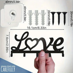 Wall Mounted Sweet Home Decorative Key Holder Key Wall Hook Creative Key Holder for Front Door