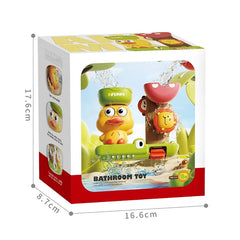 Baby Bath Toys For Kids Interactive Bath Toy with Suction Cups Cartoon Duck Water Tub toys Bathtub Toy for Boys Girls Infant