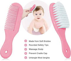 Baby Grooming Kit, Infant Safe Care Set with Hair Comb Nail Clipper Etc, Baby Essentials Kit, Newborn Girls Boys Baby Essentials
