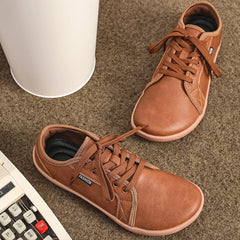 Hot Sale Men Womens Shoes Leather Wide Barefoot Shoes Soft Sole Male Casual Shoes Fashion Wear Wear Resistant Women Men Sneakers