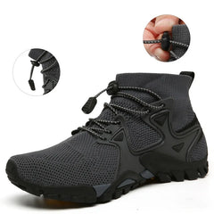 Shoes for Men Walking 2023 Summer New High Top Boots Breathable Mesh Mountaineering Outdoor Comfortable Leisure Travel Sneakers