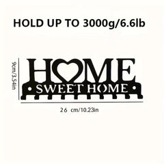 Wall Mounted Sweet Home Decorative Key Holder Key Wall Hook Creative Key Holder for Front Door