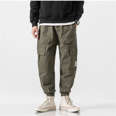 Mens Cargo Pants Skinny Hip Hop Clothing Japanese High StreetwearTrousers Fashion Overalls Harajuku Joggers Sports Men Pant