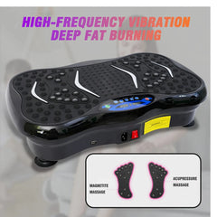 Vibration Plate Exercise Machine Fat-Burning Full Body Workout Power Vibration n Resistance Bands Fitness Equipmen Weight Loss