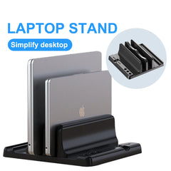 Office Laptop Stand Vertical Save Desktop Space Easy To Place Computer Accessories Office Desk Storage for MacBook Tablet Phone