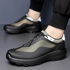 Men's shoes outdoor hiking soft sole sports shoes thick soled, lightweight trendy and versatile men's slip-on shoes for spring