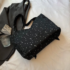 2025 New Versatile Fashion Star Bag Handbag Exquisite Bow Tote Bag Stylish Commuter Underarm Shoulder Bag