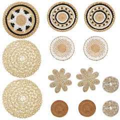 Handcrafted Wall Basket Decor Set Decorative Enduring Woven Basket Wall Decor for Home Bedroom Living Room Wall Basket Decor