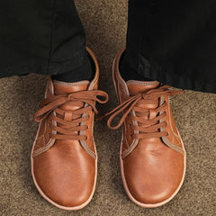 Hot Sale Men Womens Shoes Leather Wide Barefoot Shoes Soft Sole Male Casual Shoes Fashion Wear Wear Resistant Women Men Sneakers