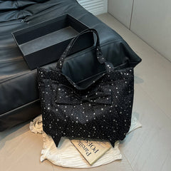 2025 New Versatile Fashion Star Bag Handbag Exquisite Bow Tote Bag Stylish Commuter Underarm Shoulder Bag