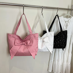 2025 New Versatile Fashion Star Bag Handbag Exquisite Bow Tote Bag Stylish Commuter Underarm Shoulder Bag