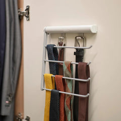 Home non perforated wall mounted belt, tie, scarf, hanging rail, storage rack, small accessory hook, umbrella hanging rack