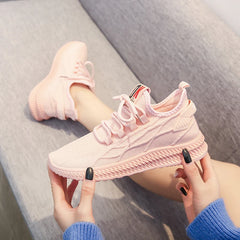 Shoes Women 2025 Spring New Lightweight Non-slip Fashion Trend All-match Casual Soft Bottom Shock Absorption Running Sports