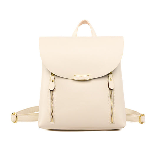 Fashionable All-match Women's Soft Leather Large Capacity Travel Bag