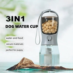 Dog Water Cup Drinking Food Garbage Bag Three-in-one Portable