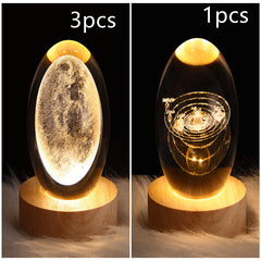 3D Planet Moon Lamp Bedroom Home Decor