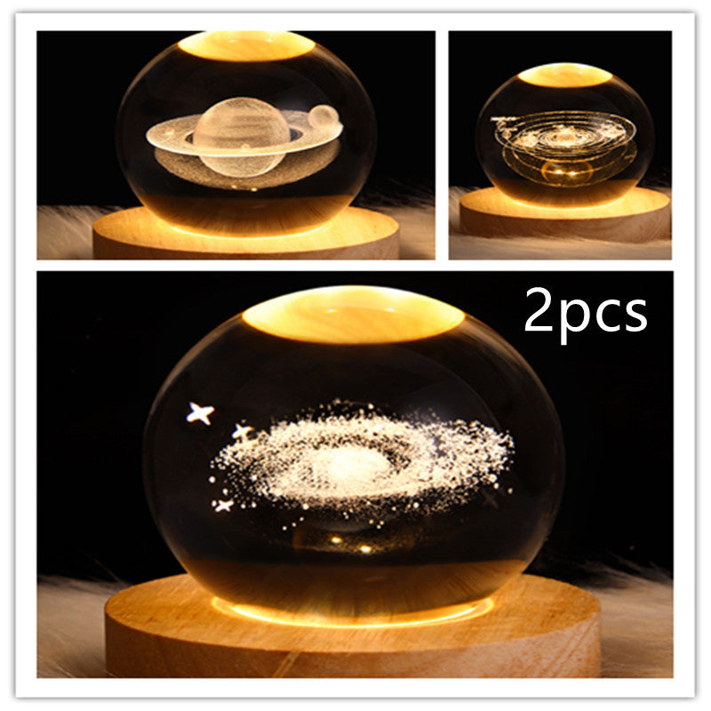 3D Planet Moon Lamp Bedroom Home Decor