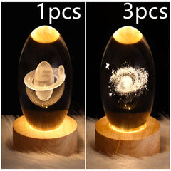 3D Planet Moon Lamp Bedroom Home Decor