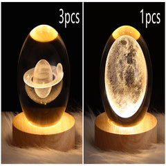 3D Planet Moon Lamp Bedroom Home Decor