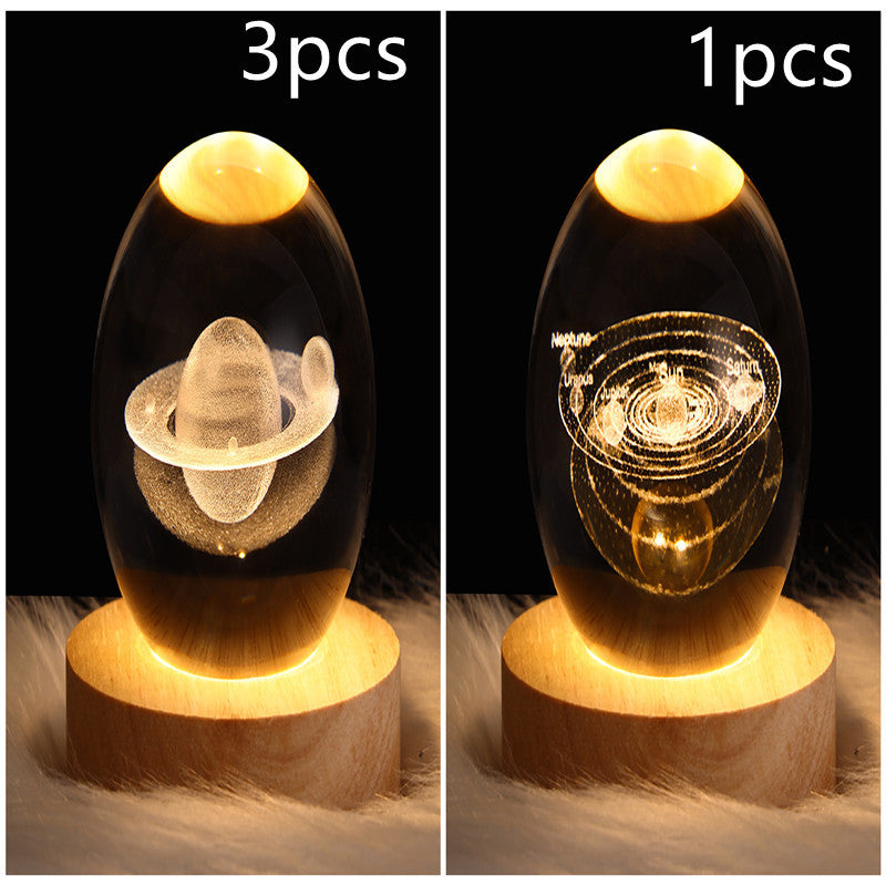3D Planet Moon Lamp Bedroom Home Decor