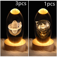 3D Planet Moon Lamp Bedroom Home Decor