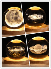 3D Planet Moon Lamp Bedroom Home Decor